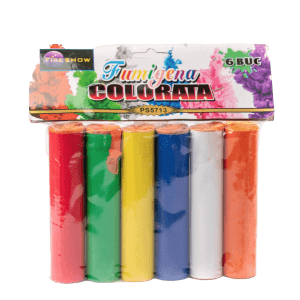 Set de 6 fumigene colorate pentru ședințe foto și evenimente.