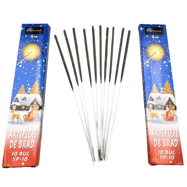 Artificii de mână Sparklers – set de 10 bucăți